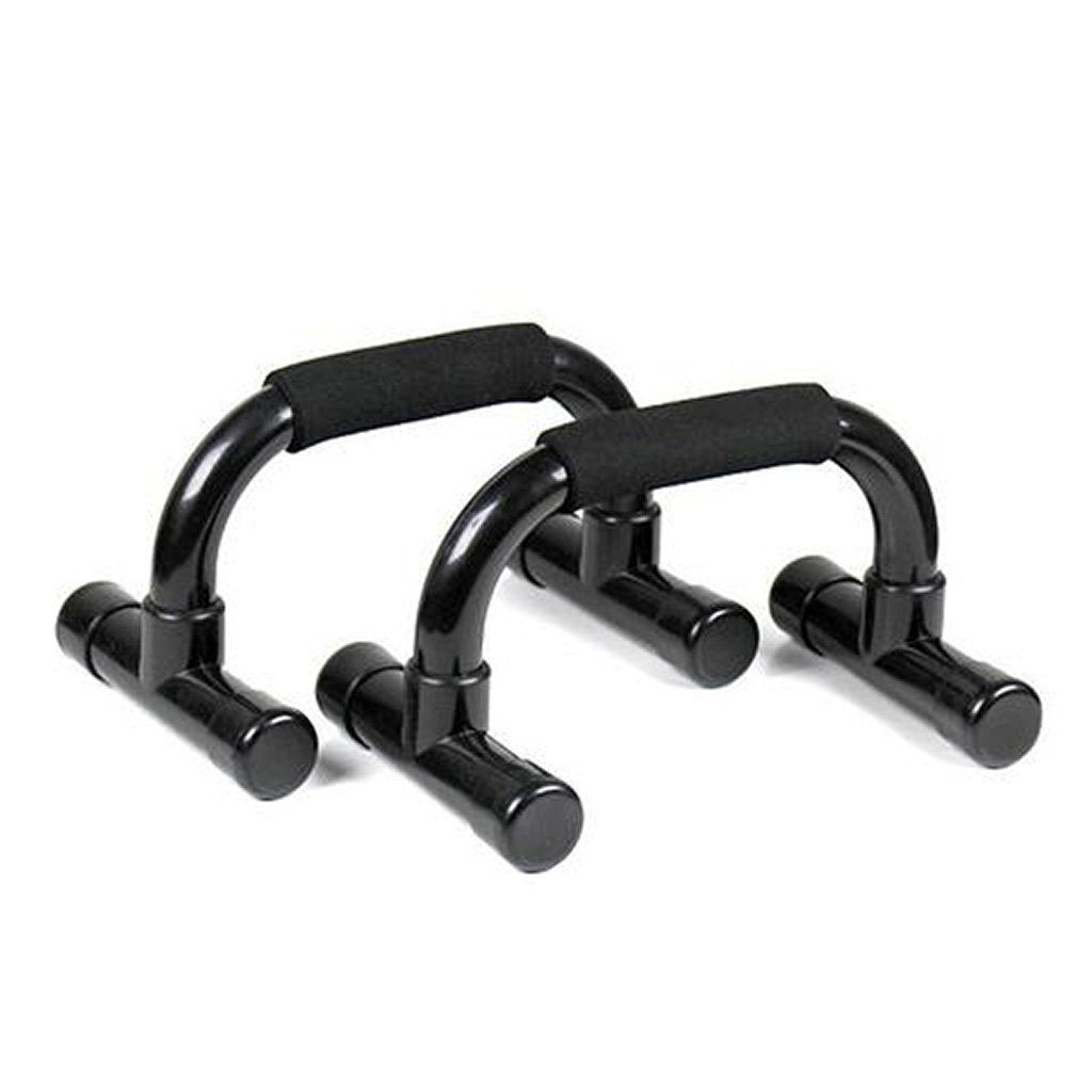 Push Up Bars Sculpt and strengthen abs, pecs, triceps and upper arms Versatile design accommodates front, close and wide grips. Also accommodates reverse dips Handles are all foam covered for comfort and a secure grip The feet have capped ends to protect floors from scrapes