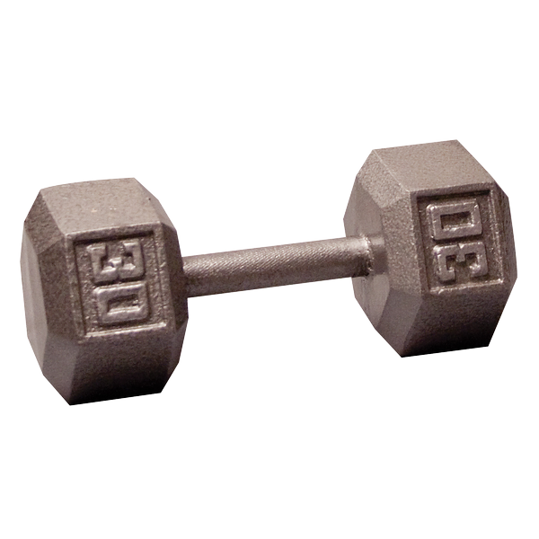 Body Solid Iron Hex Standard Dumbbell Gray