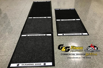 Safety sanitizer mats