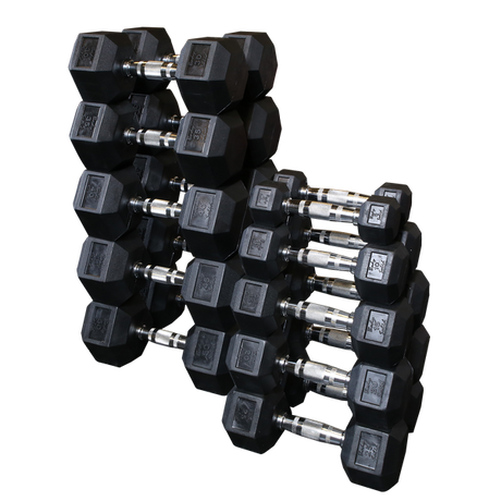 Body-Solid Rubber Hex Dumbbells (SDRS550) Default Title Body Solid Dumbbells 72eff87c-6093-ed11-834c-0af6a9949c45_SDRS550_.