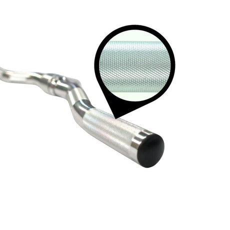Gronk Fitness Aluminum Revolving Curl Bar G&G Fitness Equipment Variant(s) - Color AluminumEzCurlBar-GripCloseUp_720x_da6a3f37-638e-4792-8a0e-bc37ef7353e5
