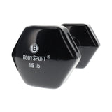 Elivate Body Sport Vinyl Dumbbells Elivate Variant(s) - LBWeight BDSVDB15_c473a2a4-af6e-4c84-9101-4c737b18bc7c