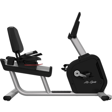 Life Fitness Aspire Recumbent Bike with SL Console, Arctic Silver Life Fitness Bike; Commercial Life_Fitness_Aspire_Recumbent_Bike_Arctic_Silver_Side_View_1600_1600_1600