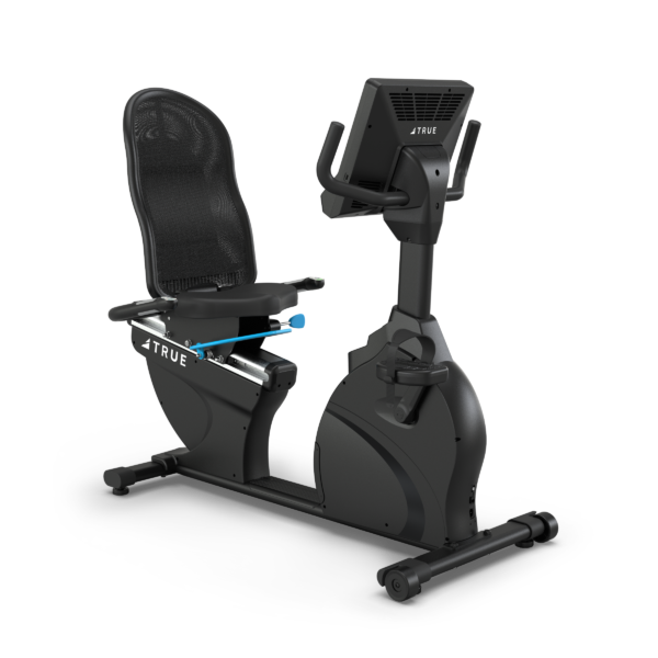 True Performance Series Recumbent Bike | Black TRUE Bike; Recumbent RR1-0A-35-Performance-Recumbent-Bike-front-3_4-600x600