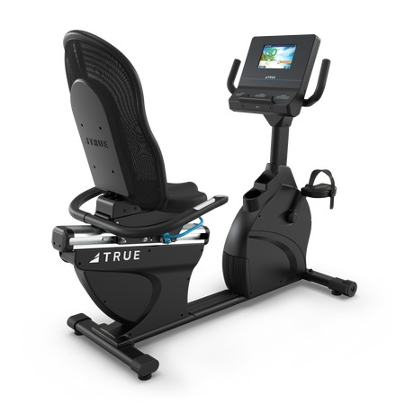 True Performance Series Recumbent Bike | Black TRUE Bike; Recumbent RR1-0A-35-Performance-Recumbent-Bike-rear-3_4-9in