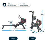 Echelon Row-s - Discontinued Echelon Rowers, Cross-Row RowS_PDP-Side-Profile-And-Specs