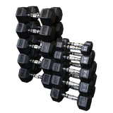 Body-Solid Rubber Hex Dumbbells (SDRS550) Body Solid Dumbbells SDRS-550_1500