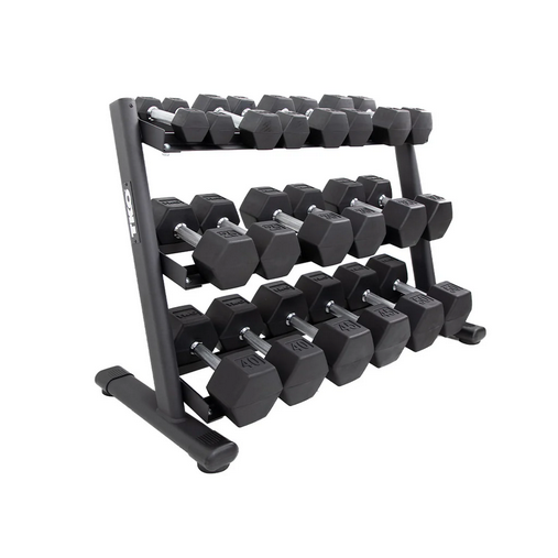 TKO Dumbbell Rack | 3-Tier Rack TKO Dumbell racks, power block stand, plate and bar storage, kettlebell racks, ball racks TKO-Dumbell-Rack-6230-B_720x_293f36db-4e43-464e-ab86-c13eff8855c6