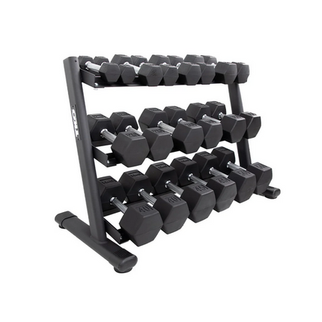 TKO Dumbbell Rack | 3-Tier Rack TKO Dumbell racks, power block stand, plate and bar storage, kettlebell racks, ball racks TKO-Dumbell-Rack-6230-B_720x_293f36db-4e43-464e-ab86-c13eff8855c6