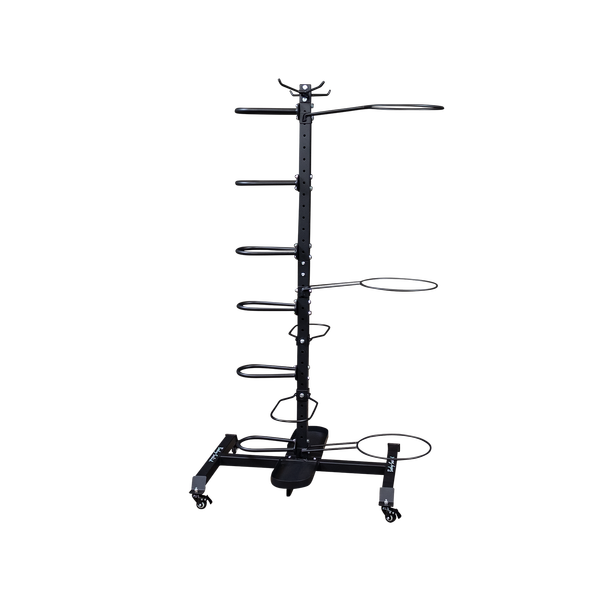 Body Solid GAR100 Mobile Multi Accessory Rack Body Solid Dumbell racks, power block stand, plate and bar storage, kettlebell racks, ball racks d930dcd7-9c5c-ed11-834a-0af6a9949c45_GAR100_.
