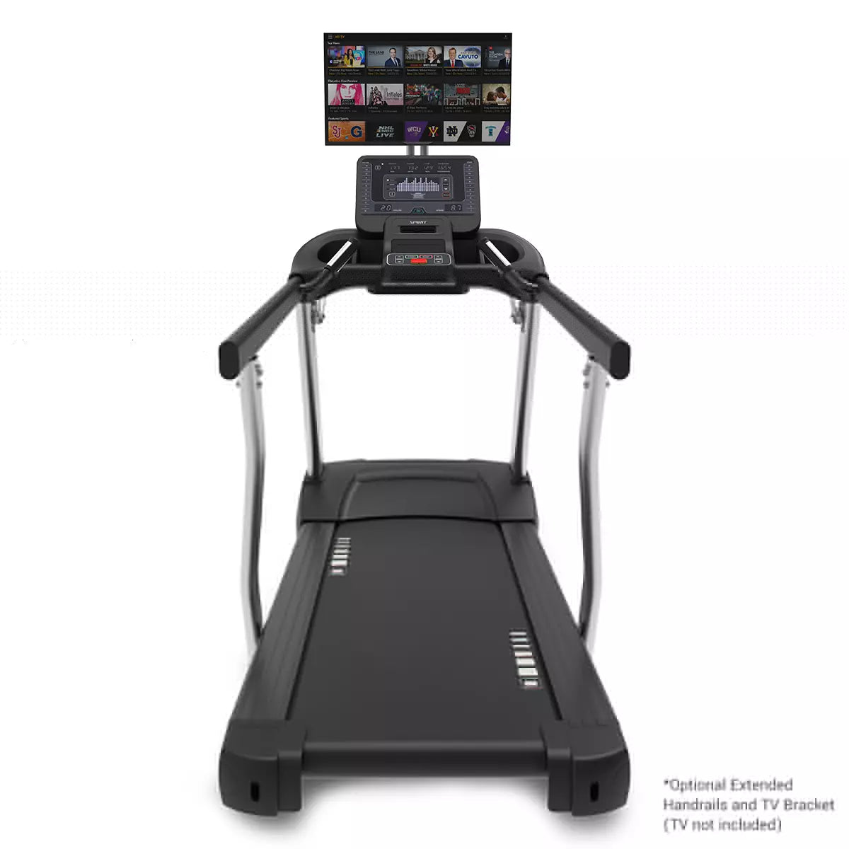 Spirit CT800 Treadmill | Black Spirit Treadmill; Commercial Frame Residential rear_view_tv_jpg_b56ab470-300e-4631-b222-abd2f9d21bd9