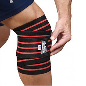 Schiek Knee Wraps - 78" Heavy Duty Black